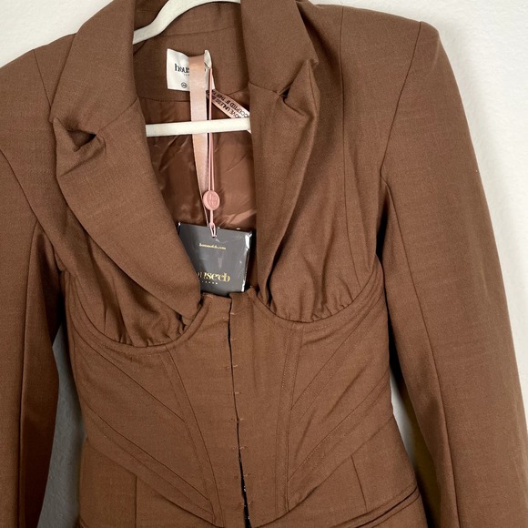 House of CB Makani Mocha Hourglass Corset Blazer - Picture 8 of 10